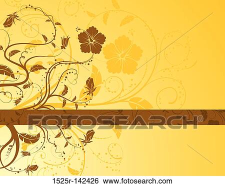Abstract floral background View Large Illustration Stock Illustration - Abstract floral background. Fotosearch