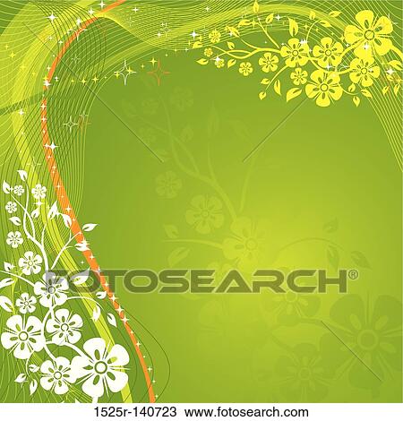 Abstract floral background, vector View Large Illustration Drawing - Abstract floral background, vector. Fotosearch