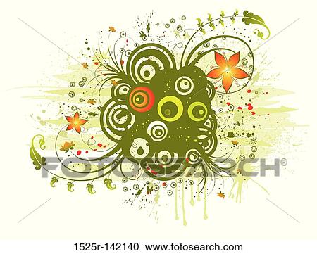 Abstract floral chaos View Large Illustration Clipart - Abstract floral chaos. Fotosearch