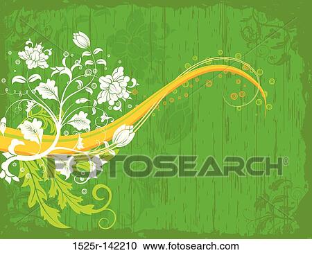 Abstract floral chaos View Large Illustration Clipart - Abstract floral chaos. Fotosearch