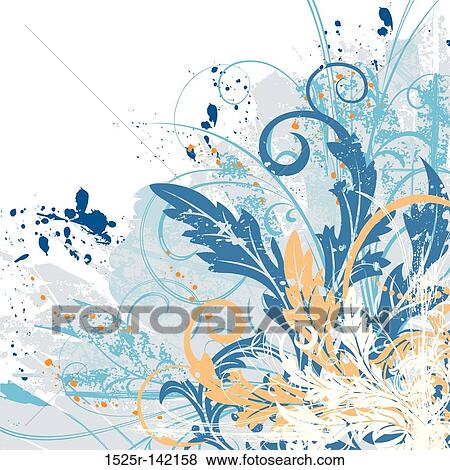 Abstract floral chaos View Large Illustration Stock Illustration - Abstract floral chaos. Fotosearch