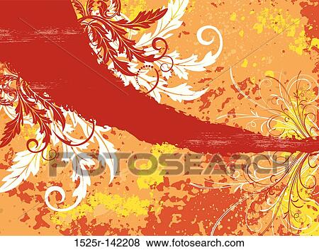 Stock Illustration - Abstract floral chaos. Fotosearch