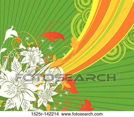 Abstract floral chaos View Large Illustration Stock Illustration - Abstract floral chaos. Fotosearch
