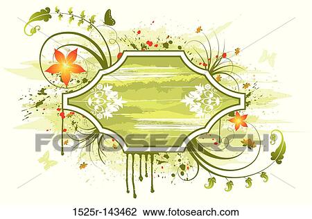 Abstract floral View Large Illustration Drawing - Abstract floral. Fotosearch