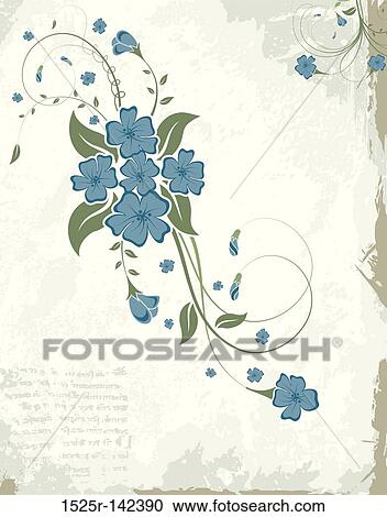Abstract floral frame View Large Illustration Clipart - Abstract floral frame. Fotosearch