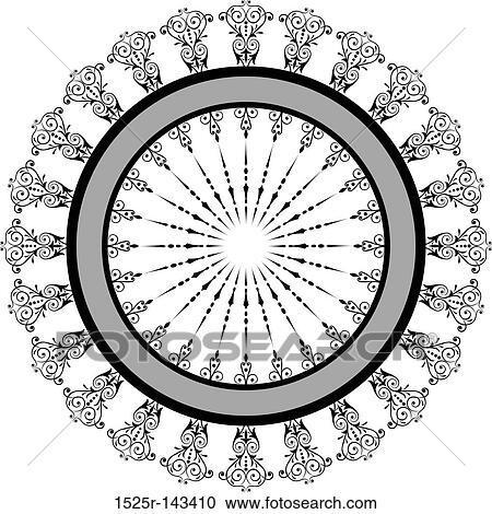 Abstract floral frame, elements for design, vector View Large Illustration Clipart - Abstract floral frame, elements for design, vector. Fotosearch