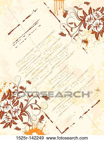 Abstract floral frame View Large Illustration Stock Illustration - Abstract floral frame. Fotosearch