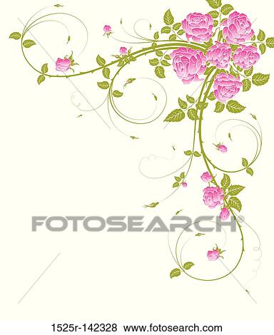 Abstract floral frame View Large Illustration Stock Illustration - Abstract floral frame. Fotosearch