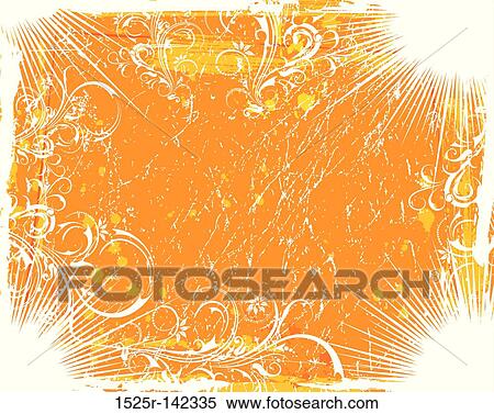 Abstract floral frame View Large Illustration Stock Illustration - Abstract floral frame. Fotosearch