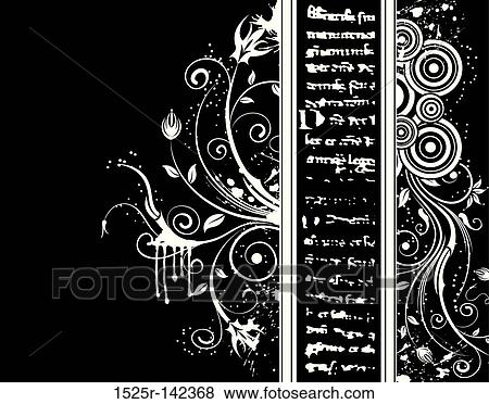 Stock Illustration - Abstract floral frame. Fotosearch