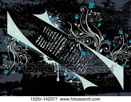 Abstract floral frame View Large Illustration Stock Illustration - Abstract floral frame. Fotosearch
