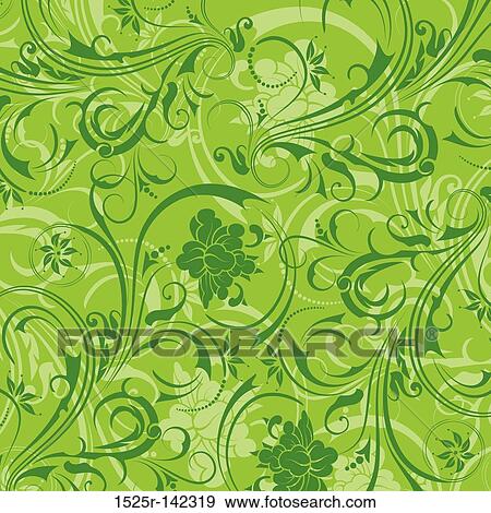 Abstract floral pattern View Large Illustration Stock Illustration - Abstract floral pattern. Fotosearch