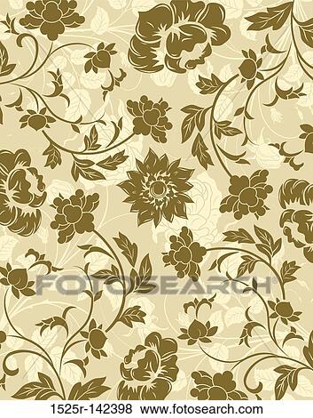 Abstract floral pattern View Large Illustration Stock Illustration - Abstract floral pattern. Fotosearch