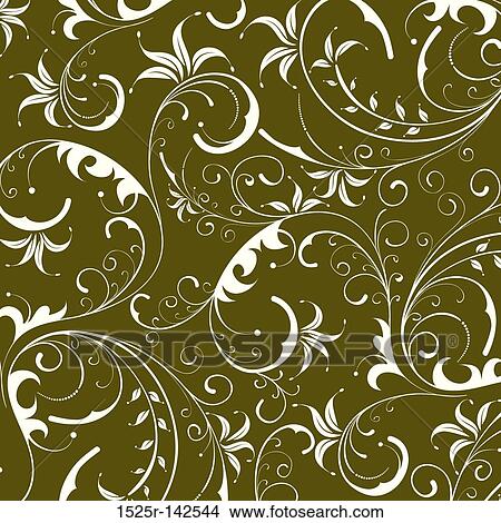 Abstract floral pattern View Large Illustration Stock Illustration - Abstract floral pattern. Fotosearch