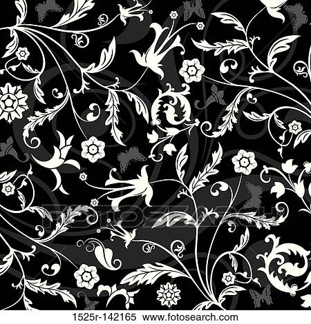 Abstract floral pattern, vector View Large Illustration Stock Illustration - Abstract floral pattern, vector. Fotosearch