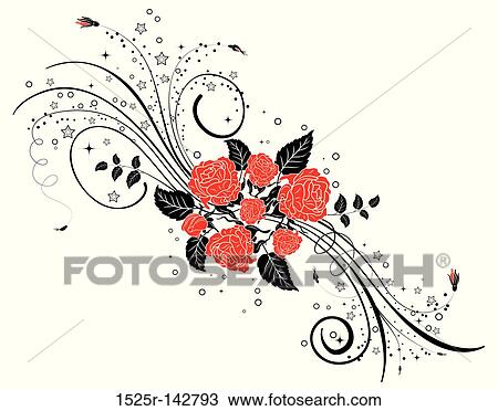 Abstract flower background View Large Illustration Drawing - Abstract flower background. Fotosearch
