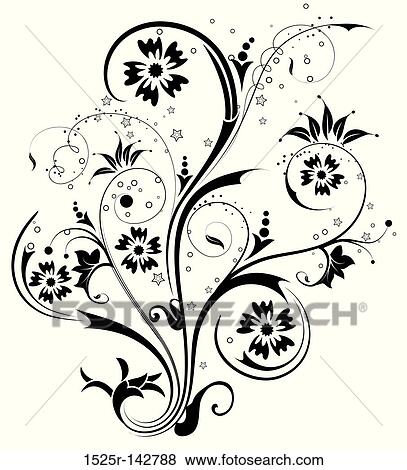 Stock Illustration - Abstract flower background. Fotosearch