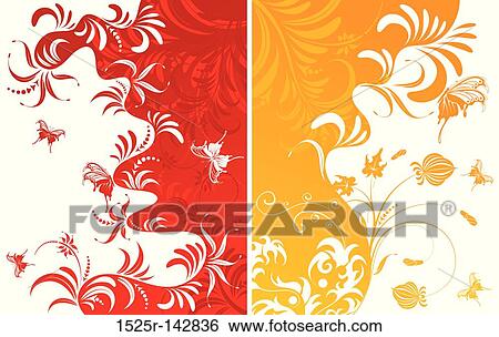 Stock Illustration - Abstract flower background. Fotosearch