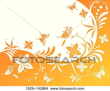 Stock Illustration - Abstract flower background. Fotosearch
