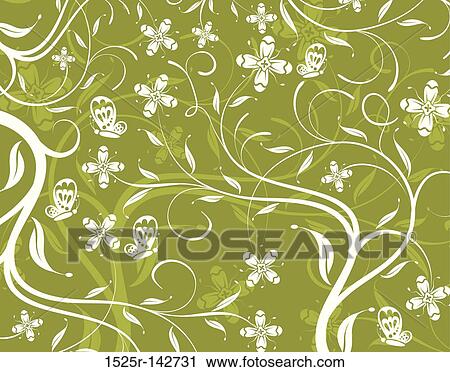 Abstract flower pattern View Large Illustration Clip Art - Abstract flower pattern. Fotosearch