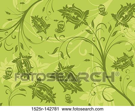 Abstract flower pattern View Large Illustration Clip Art - Abstract flower pattern. Fotosearch