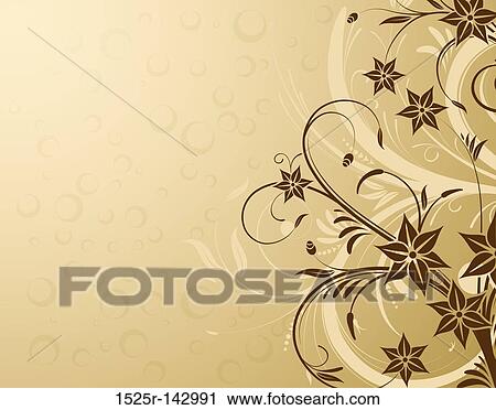 Abstract flower pattern View Large Illustration Clip Art - Abstract flower pattern. Fotosearch