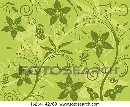 Abstract flower pattern View Large Illustration Stock Illustration - Abstract flower pattern. Fotosearch