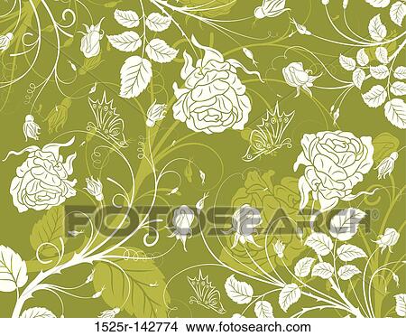 Abstract flower pattern View Large Illustration Stock Illustration - Abstract flower pattern. Fotosearch