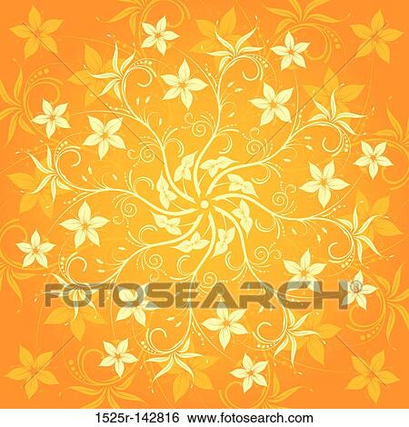 Abstract flower pattern View Large Illustration Stock Illustration - Abstract flower pattern. Fotosearch