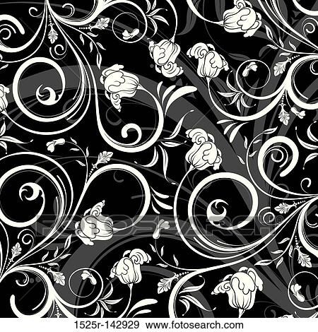 Abstract flower pattern View Large Illustration Stock Illustration - Abstract flower pattern. Fotosearch