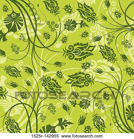 Abstract flower pattern View Large Illustration Stock Illustration - Abstract flower pattern. Fotosearch