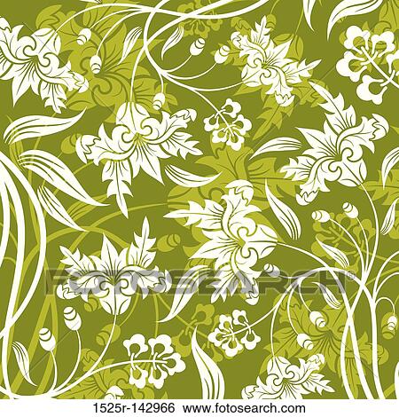 Abstract flower pattern View Large Illustration Stock Illustration - Abstract flower pattern. Fotosearch