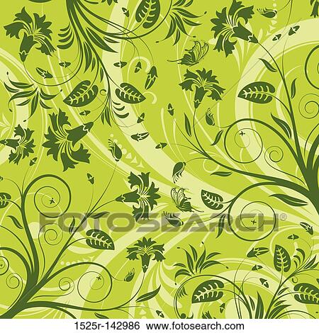 Abstract flower pattern View Large Illustration Stock Illustration - Abstract flower pattern. Fotosearch
