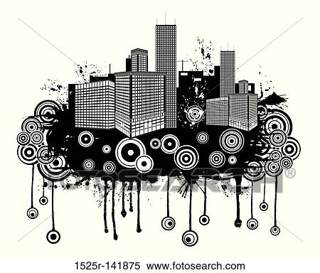 Abstract grunge urban View Large Illustration Stock Illustration - Abstract grunge urban. Fotosearch
