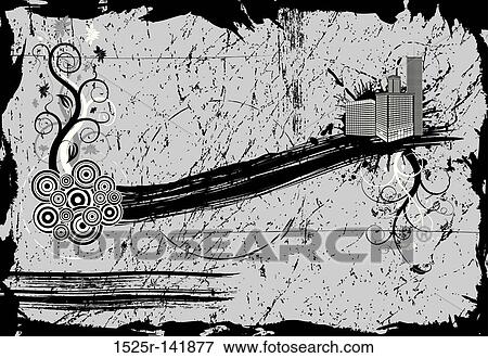 Abstract grunge urban View Large Illustration Stock Illustration - Abstract grunge urban. Fotosearch