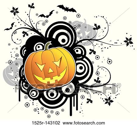 Abstract halloween background View Large Illustration Drawing - Abstract halloween background. Fotosearch