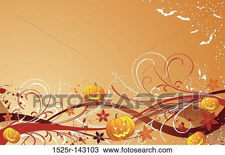 Drawing - Abstract halloween background. Fotosearch