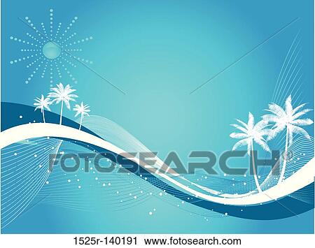 abstract palm tree background View Large Illustration Clip Art - abstract palm tree background. Fotosearch
