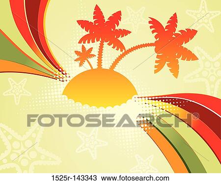 Abstract summer background View Large Illustration Drawing - Abstract summer background. Fotosearch