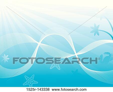 Stock Illustration - Abstract summer background. Fotosearch
