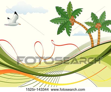 Stock Illustration - Abstract summer background. Fotosearch