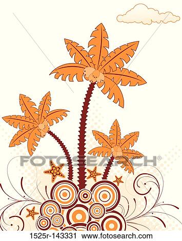 Clip Art - Abstract summer chaos. Fotosearch
