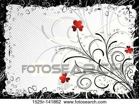 Abstract valentines background, vector View Large Illustration Drawing - Abstract valentines background, vector. Fotosearch
