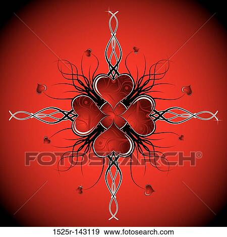 Abstract valentines background, vector View Large Illustration Stock Illustration - Abstract valentines background, vector. Fotosearch