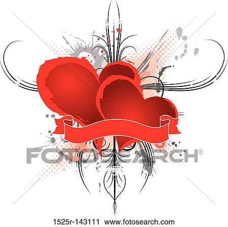 Abstract valentines frame, vector View Large Illustration Clip Art - Abstract valentines frame, vector. Fotosearch