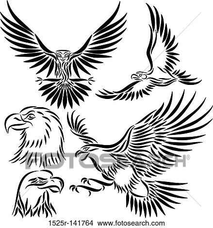 Abstract vector eagle View Large Illustration Stock Illustration - Abstract vector eagle. Fotosearch