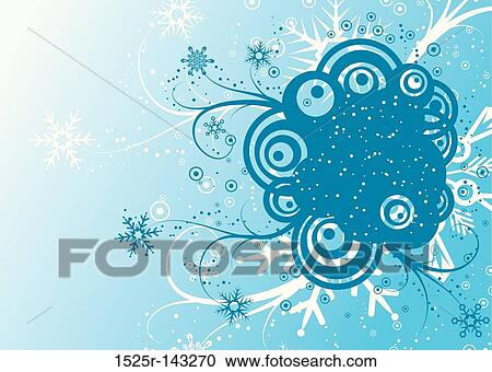 Abstract winter background, vector View Large Illustration Clipart - Abstract winter background, vector. Fotosearch