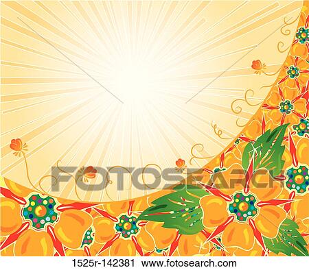 Clip Art - Background flower, elements for design. Fotosearch