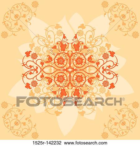 Background flower, elements for design View Large Illustration Drawing - Background flower, elements for design. Fotosearch