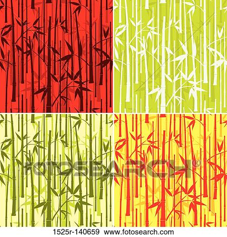 Bamboo pattern, seamless, vector View Large Illustration Stock Illustration - Bamboo pattern, seamless, vector. Fotosearch